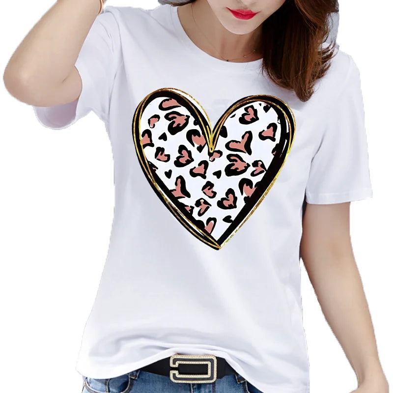 Casual Women's Fashion Women's Short Sleeve Summer Cartoon Fashion Clothing Harajuku  Tops  Graphic T Shirts Aesthetic Polyester