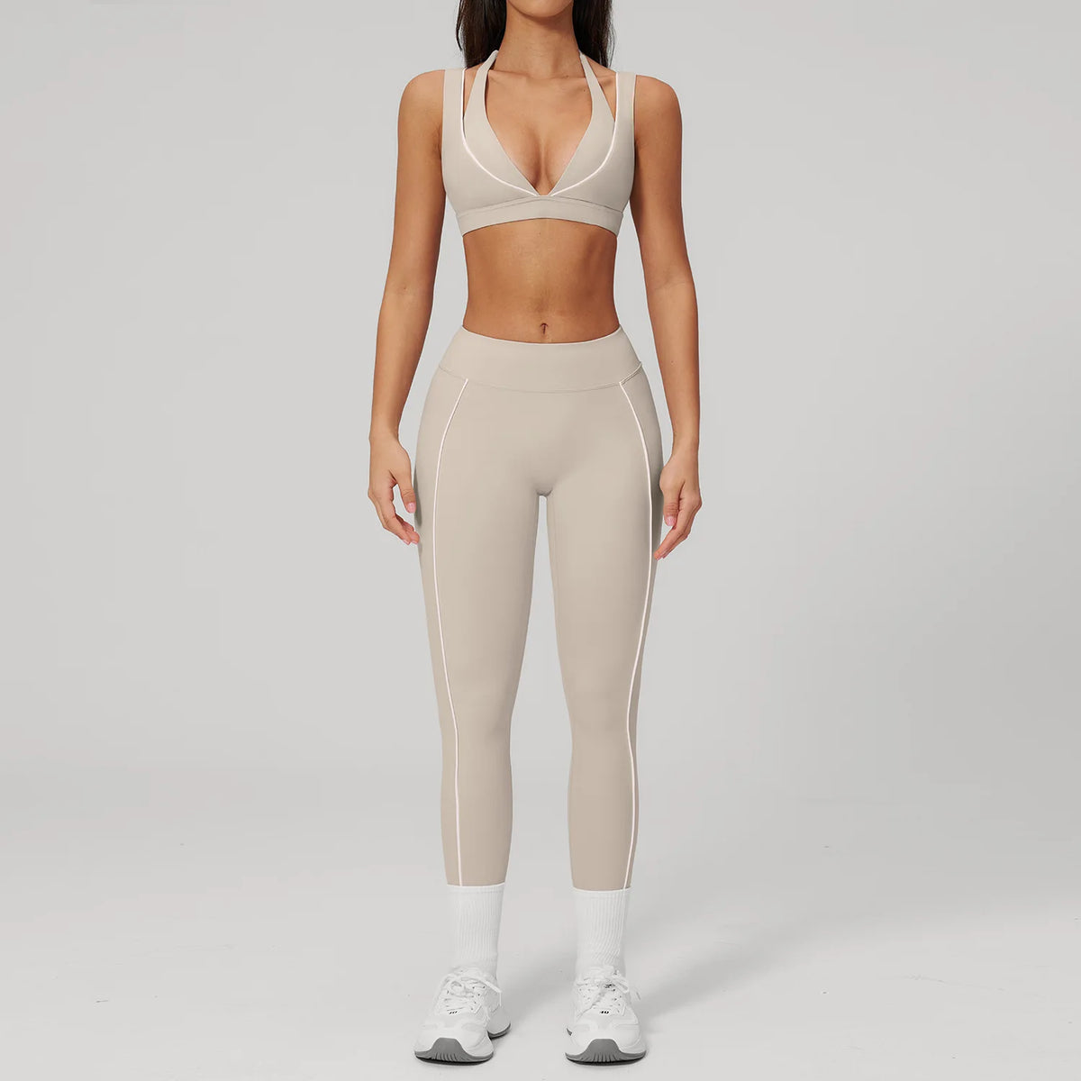 Women's Tracksuit 2PCS Fitness Suit Summer Yoga Sets Sportswear Workout Sports Bra High Waist Leggings Gym Clothing Sports Suits