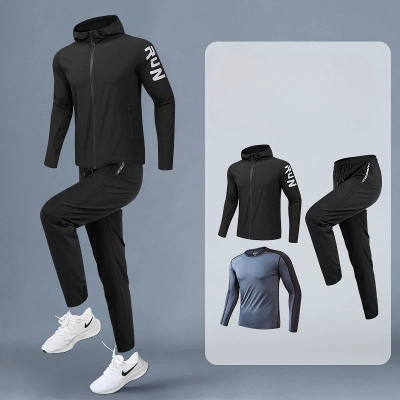 Sportswear Set for Men: Ideal for Running, Cycling, Fitness Training & Gym Exercises - New in Men's Sets