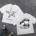 Harajuku Letter Graphic T Shirts Y2k Tops Men Women High Street Oversized T Shirt Pro Choice Streetwear Vintage Tee Clothing