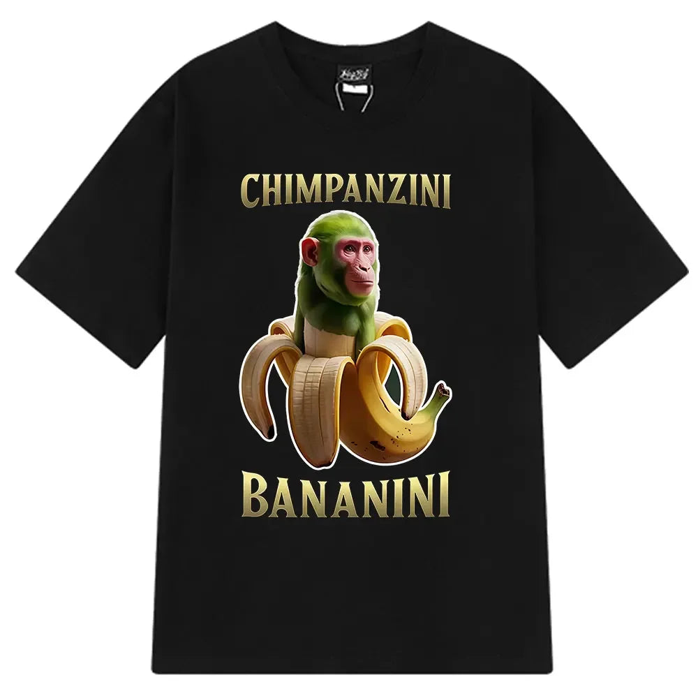 Italian Brainrot Tralalero Tralala Tung Sahur Bombardiro Crocodilo Fun Meme T-shirt Women's Fashion Loose T-shirt