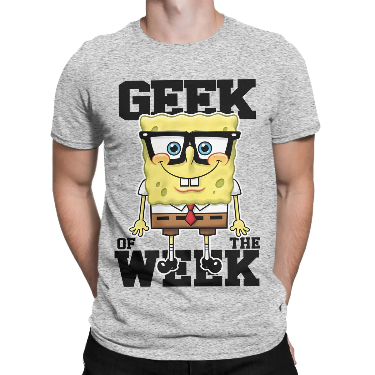 Novelty Spongebobs T-Shirt Men Crew Neck Cotton T Shirts  Short Sleeve Tees Gift Clothing