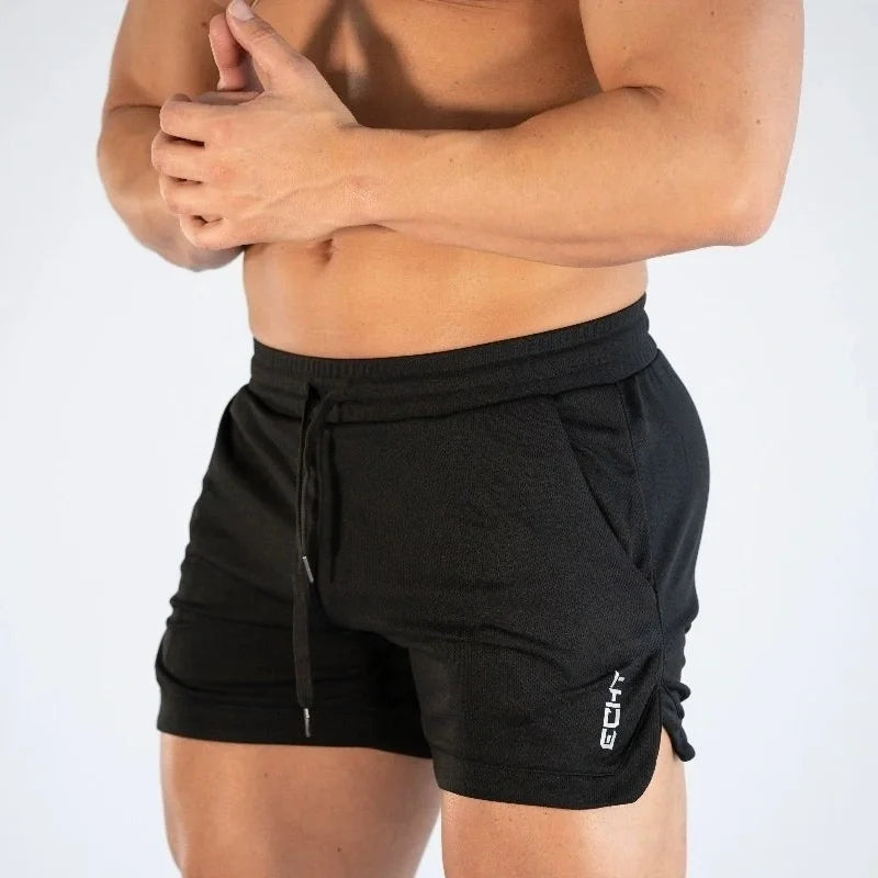 2025 NEW Mens Gym Training Shorts Men Sports Casual Clothing Fitness Running Grid Beach Pants Quick-Drying Breathable Men Shorts