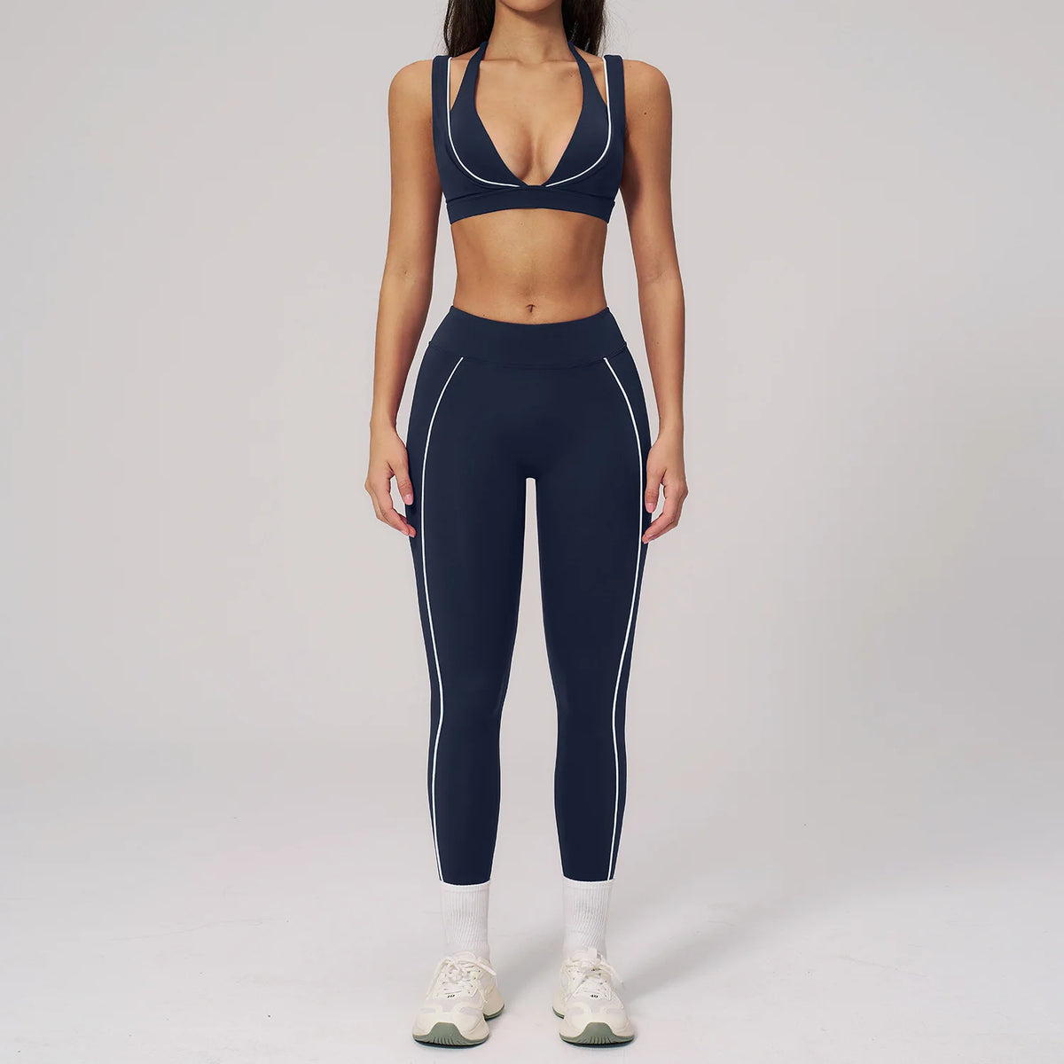 Women's Tracksuit 2PCS Fitness Suit Summer Yoga Sets Sportswear Workout Sports Bra High Waist Leggings Gym Clothing Sports Suits