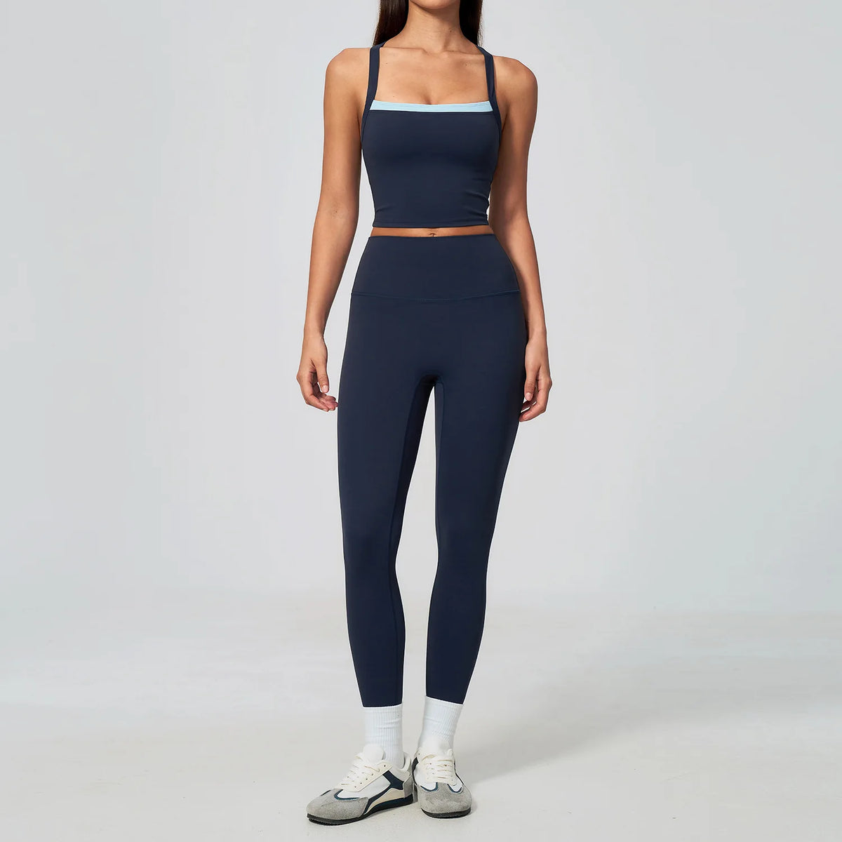 Yoga Set Women Tracksuit 2 Piece Gym Clothing Sportswear Running Tank Top Fitness Leggings Workout Outfits  Athletic Wear Suit