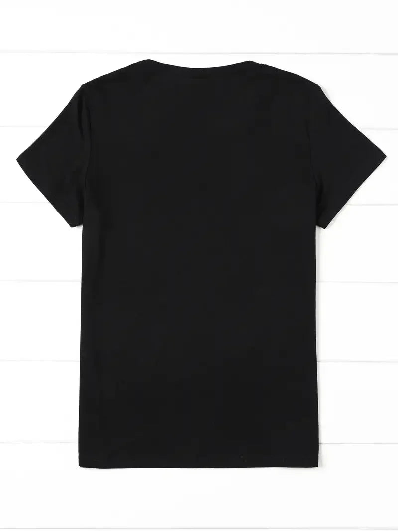 Skull Print Tshirt 90s Hip Hop Women'S Casual Graphic T-Shirt Short Sleeve T Shirt Clothing Top Tee