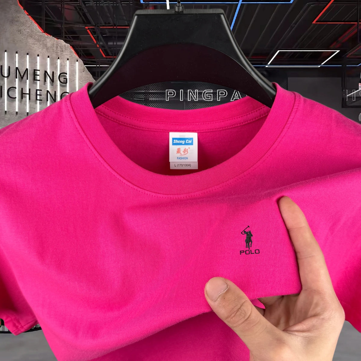 100% Pure Cotton High-End Brand Round Neck Short Sleeved Men's T-Shirt Summer Fashion Luxury Embroidery Design Paul Casual Top