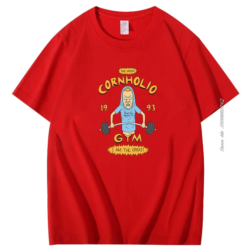 Beavis And Butthead Tshirts Novelty Funny Cartoon Graphic Tshirts Casual Clothing Summer Male Oversized Short Sleeve T-Shirts