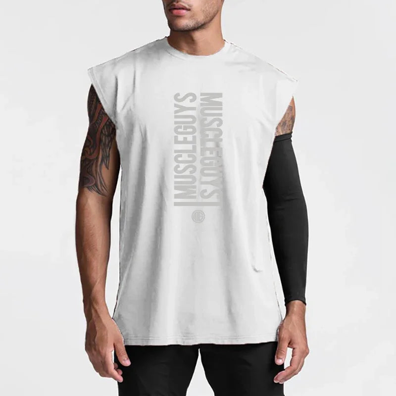 Muscleguys Mesh Gym Clothing Men Workout Tank Top Bodybuilding Vest Fitness Sleeveless Shirt Mens Sports Basketball Jerseys