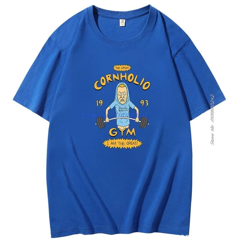 Beavis And Butthead Tshirts Novelty Funny Cartoon Graphic Tshirts Casual Clothing Summer Male Oversized Short Sleeve T-Shirts