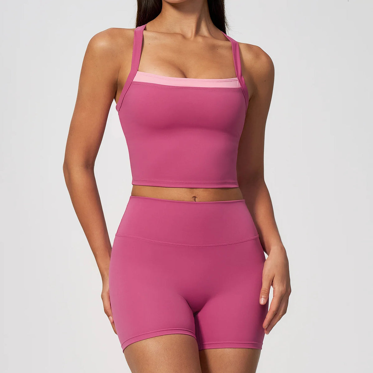 Yoga Set Women Tracksuit 2 Piece Gym Clothing Sportswear Running Tank Top Fitness Leggings Workout Outfits  Athletic Wear Suit