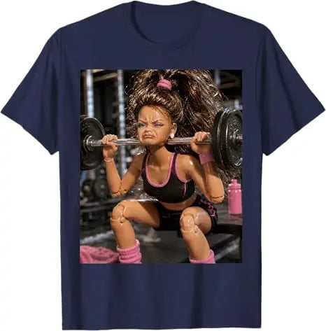 Disgusting Gym Girl Funny Workout Meme Humor Fitness T-Shirt Y2k Leg Day Struggle Girl Weightlifting Face Studio Graphic Apparel