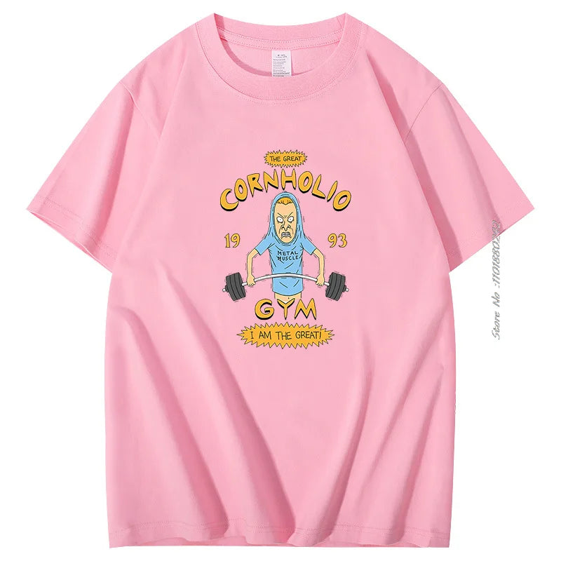 Beavis And Butthead Tshirts Novelty Funny Cartoon Graphic Tshirts Casual Clothing Summer Male Oversized Short Sleeve T-Shirts