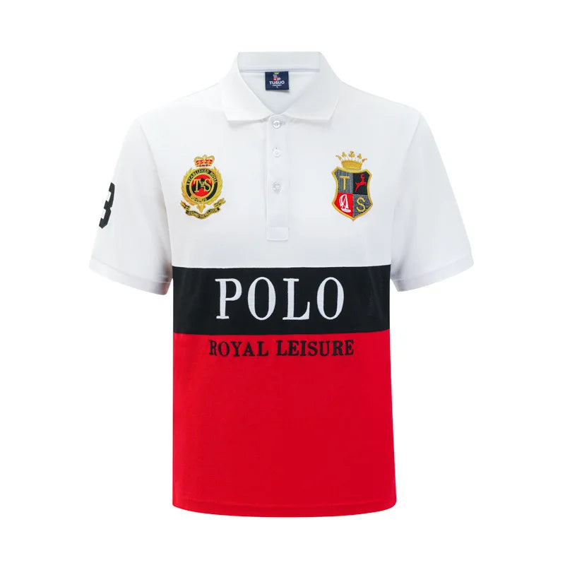 Classic Men Short Sleeve Polo Shirt 2026 New Golf Great Quality Oversize Men Button Collar T-shirt US Size Clothing Manufacturer