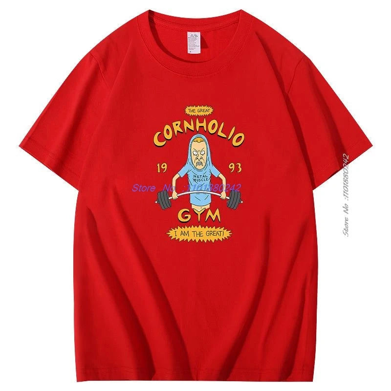 Beavis And Butthead Tshirts Novelty Funny Cartoon Graphic Tshirts Casual Clothing Summer Male Oversized Short Sleeve T-Shirts