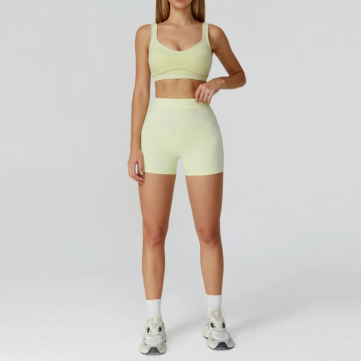 Fitness Suit 2PCS Yoga Set Women's Tracksuit Sports Outfits Gym Running Push Up Sportswear Legging Athletic Wear Workout Clothes