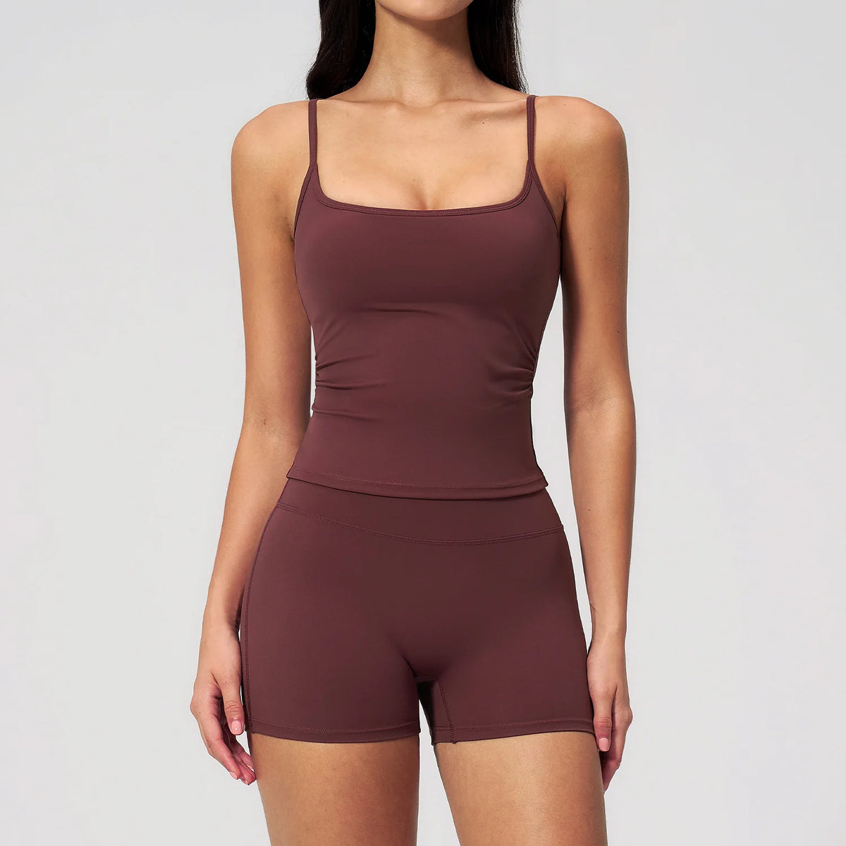 Summer Yoga Set 2 Pieces Women Tracksuit Workout Clothes Sports Outfits High Waist Shorts Fitness Sports Suit Female Gym Clothes