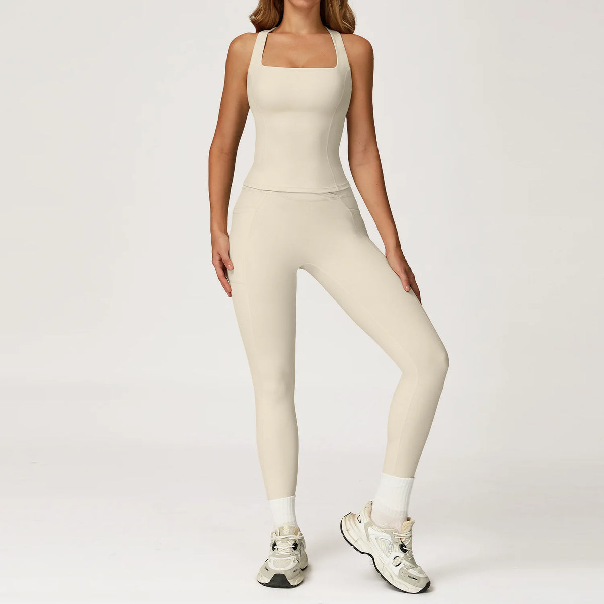 Women Tracksuit Yoga Set 2PCS Gym Workout Clothes for Female Push Up Bra High Waist Leggings Sexy Fitness Sportswear Sports Suit