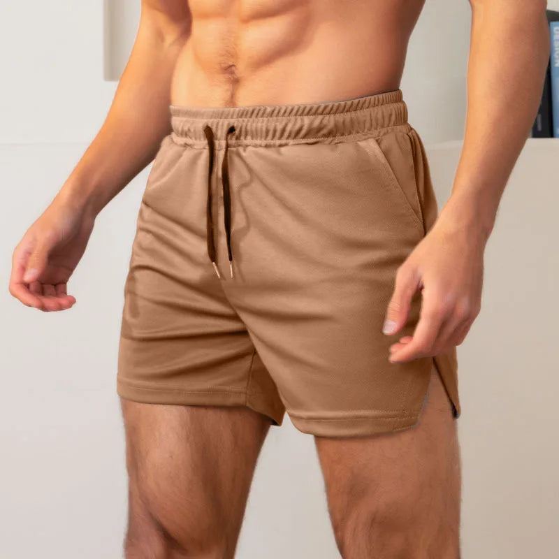 Mens Gym Training Shorts Men Sports Casual Clothing Fitness Workout Running Grid quick-drying compression Shorts Athletics