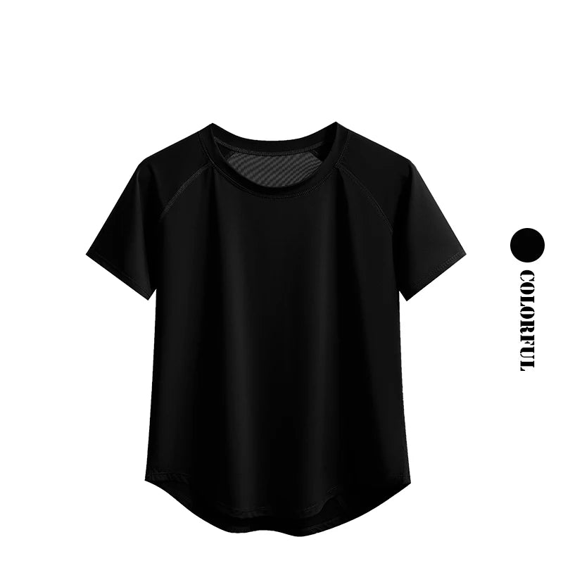 DRUR 2pcs Yoga Set Women Summer Sports Suit 2 Piece Sportswear Outfits Female Short Sleeve Fitness Tops Running Shorts Sets New