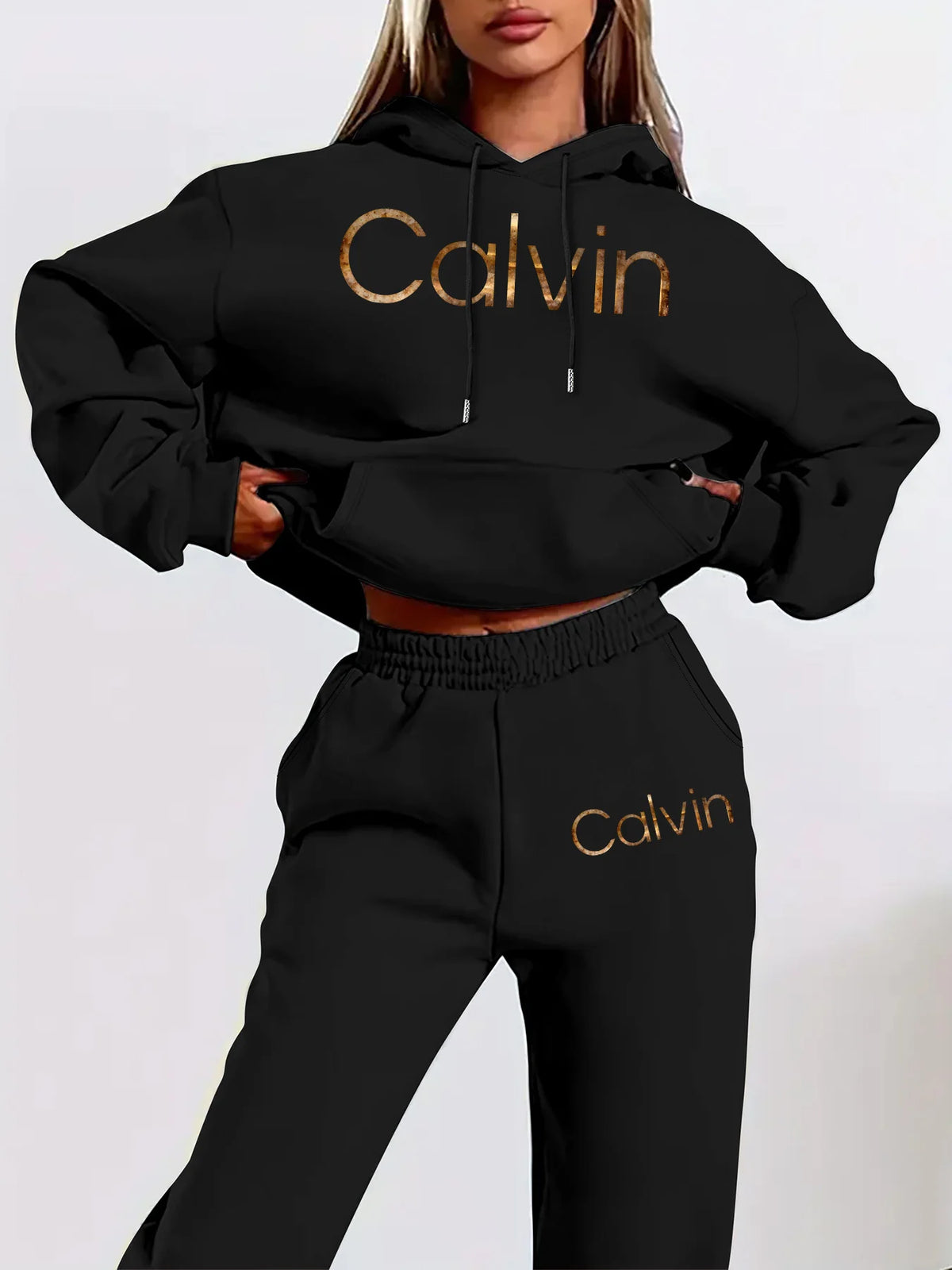 Women's fashion pullover and pants set, printed design set, women's fall/winter pullover outfit plus size woman clothes outfits