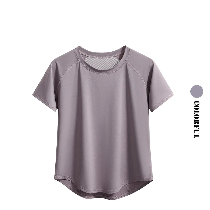 DRUR 2pcs Yoga Set Women Summer Sports Suit 2 Piece Sportswear Outfits Female Short Sleeve Fitness Tops Running Shorts Sets New