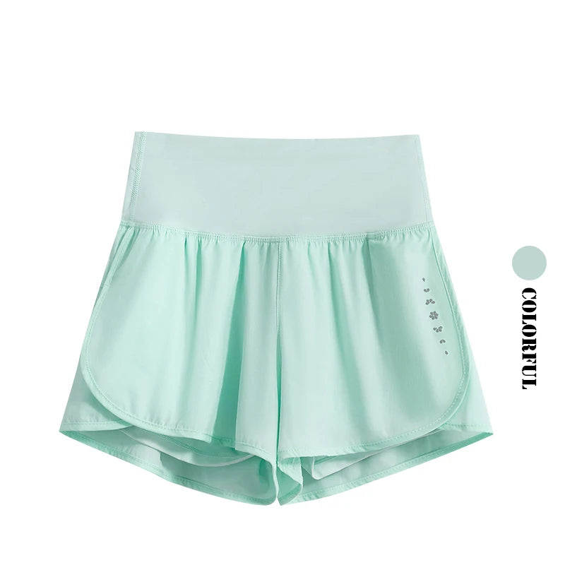 DRUR 2pcs Yoga Set Women Summer Sports Suit 2 Piece Sportswear Outfits Female Short Sleeve Fitness Tops Running Shorts Sets New