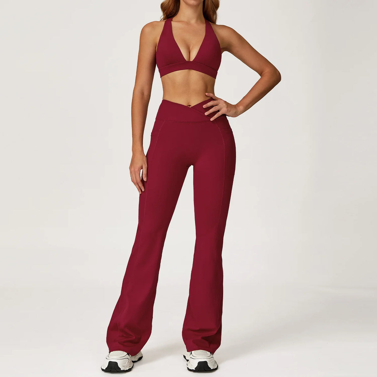 Women Tracksuit Yoga Set 2PCS Gym Workout Clothes for Female Push Up Bra High Waist Leggings Sexy Fitness Sportswear Sports Suit