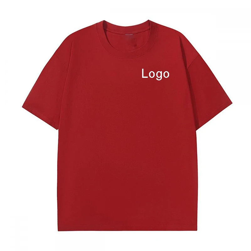 Customize Cotton Printed T-shirts Men Fashion Personality DIY Short Sleeve T Shirt Women Casual Streetwear Unisex Tee Tops S-5XL