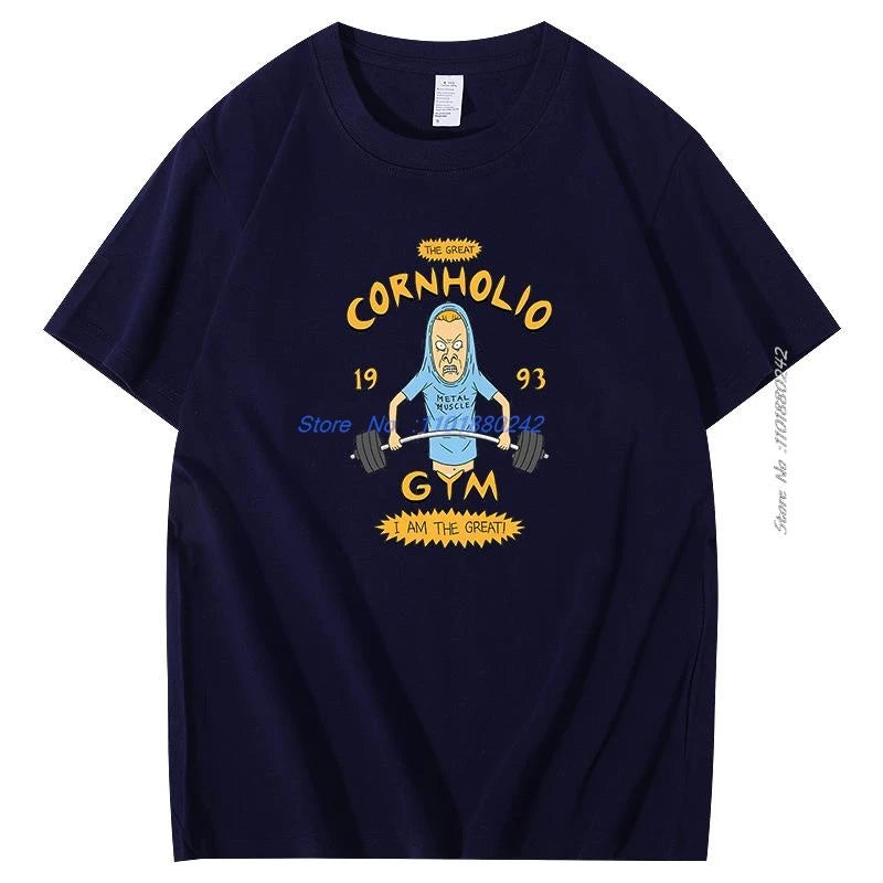 Beavis And Butthead Tshirts Novelty Funny Cartoon Graphic Tshirts Casual Clothing Summer Male Oversized Short Sleeve T-Shirts