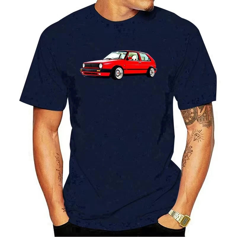 Men t-shirt GOLF MK2 BIG BUMPER RED tshirt Women t shirt 6972D