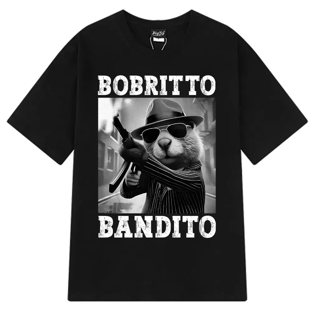 Italian Brainrot Tralalero Tralala Tung Sahur Bombardiro Crocodilo Fun Meme T-shirt Women's Fashion Loose T-shirt